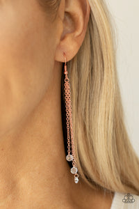 Divine Droplets - Copper Earrings