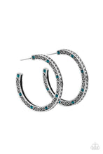 Load image into Gallery viewer, Richly Royal - Blue Hoop Earrings
