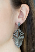 Load image into Gallery viewer, Metro Safari - Black Gunmetal Post Earrings