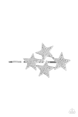 Stellar Celebration - White Bobby Pin