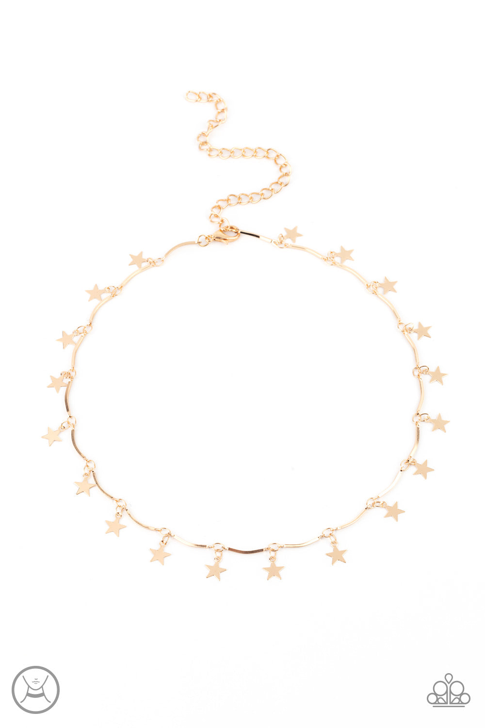 Little Miss Americana - Gold Choker Necklace