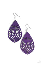 Load image into Gallery viewer, Caribbean Coral - Purple Earrings
