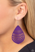 Load image into Gallery viewer, Caribbean Coral - Purple Earrings