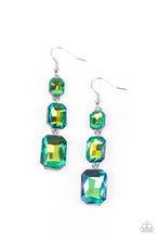 Load image into Gallery viewer, Cosmic Red Carpet - Green Earrings