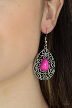 Load image into Gallery viewer, Fanciful Droplets - Pink Earrings