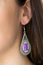 Load image into Gallery viewer, Deco Dreaming - Purple Earrings