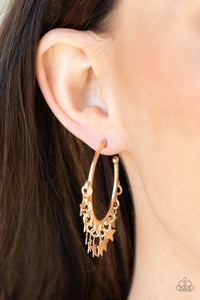 Happy Independence Day - Gold Earrings