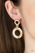 Load image into Gallery viewer, Modern Motivation - Gold Post Earrings