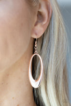 Load image into Gallery viewer, OVAL The Hill - Rose Gold Earrings