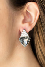 Load image into Gallery viewer, Risky Razzle - Silver Post Earrings