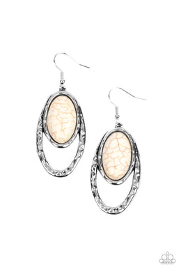 Pasture Paradise - White Earrings