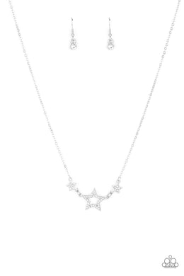 United We Sparkle - White Necklace