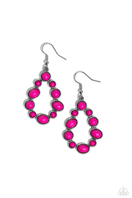 POP-ular Party - Pink Earrings