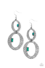 Load image into Gallery viewer, OVAL and OVAL Again - Green Earrings