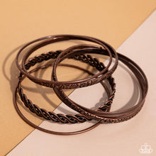 Load image into Gallery viewer, Stockpiled Shimmer - Copper Set of Bracelets