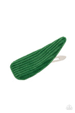 Load image into Gallery viewer, Colorfully Corduroy - Green Hair Clip