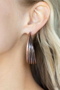 In Sync - Copper Hoop Earrings