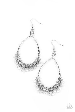 Wishing Well Wonder - White Earrings