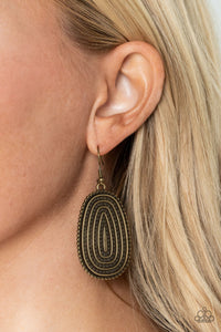 Desert Climate - Brass Earrings
