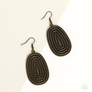 Desert Climate - Brass Earrings