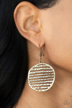 Load image into Gallery viewer, Sunrise Stunner - Brass Earrings