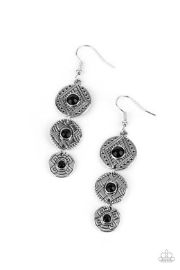 Totem Temptress - Black Earrings