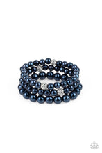 Load image into Gallery viewer, Here Comes The Heiress - Blue Stretchy Bracelets