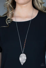 Load image into Gallery viewer, Frond Fantasy - Orange Necklace