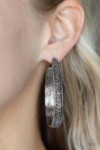 Load image into Gallery viewer, Bossy and Glossy - Silver Hoop Earrings