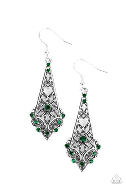 Casablanca Charisma - Green Earrings