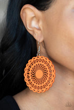 Load image into Gallery viewer, Island Sun - Orange Earrings