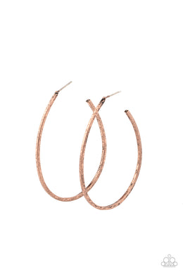 Cool Curves - Copper Hoop Earrings