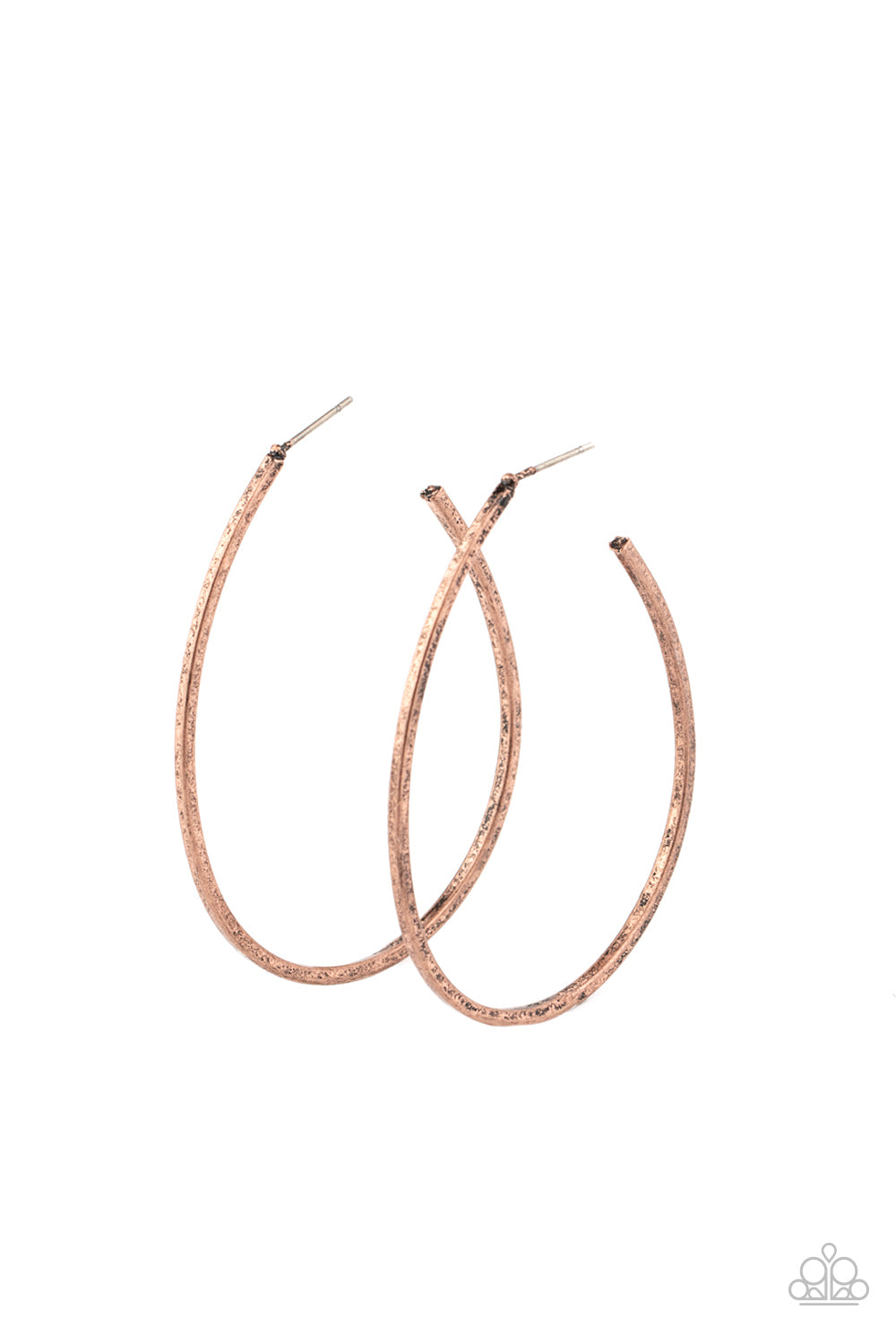 Cool Curves - Copper Hoop Earrings