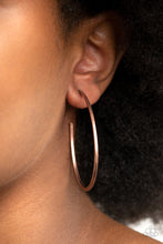 Load image into Gallery viewer, Cool Curves - Copper Hoop Earrings