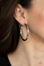 Load image into Gallery viewer, Hoop Hustle - Silver Hoop Earrings