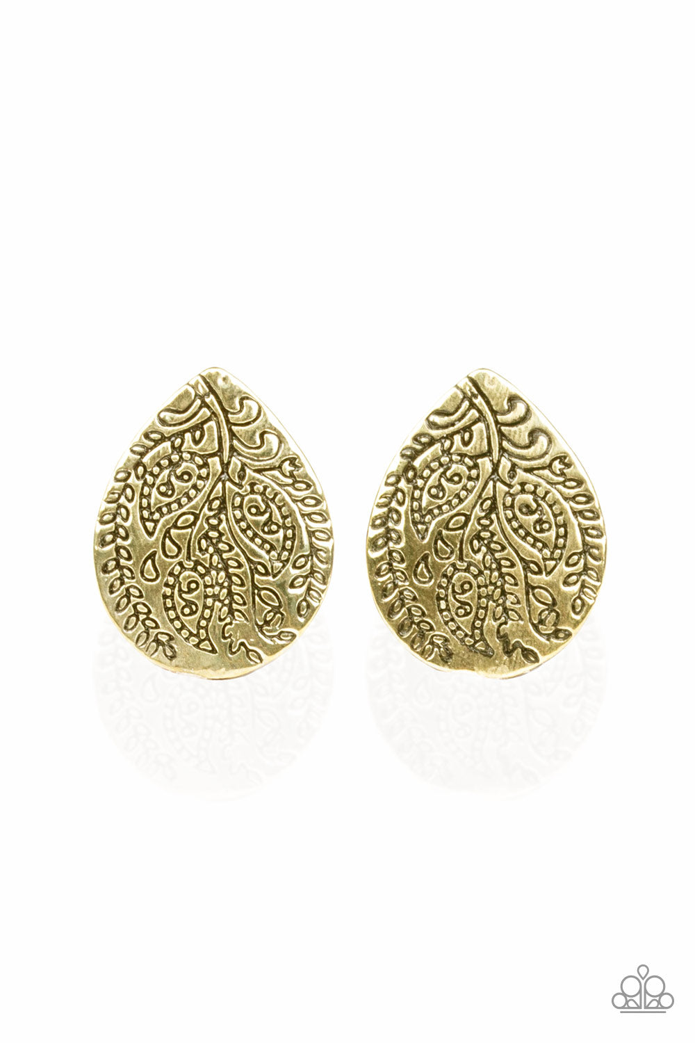 Seasonal Bliss - Brass Post Earrings