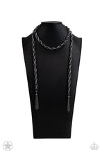 Load image into Gallery viewer, SCARFed for Attention - Black (Gunmetal) Necklace