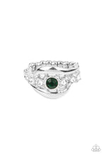 Load image into Gallery viewer, Graceful Gallantry - Green Dainty Ring