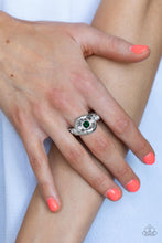 Load image into Gallery viewer, Graceful Gallantry - Green Dainty Ring