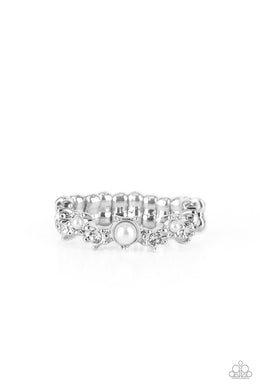 Blissfully Bella - White Dainty Ring