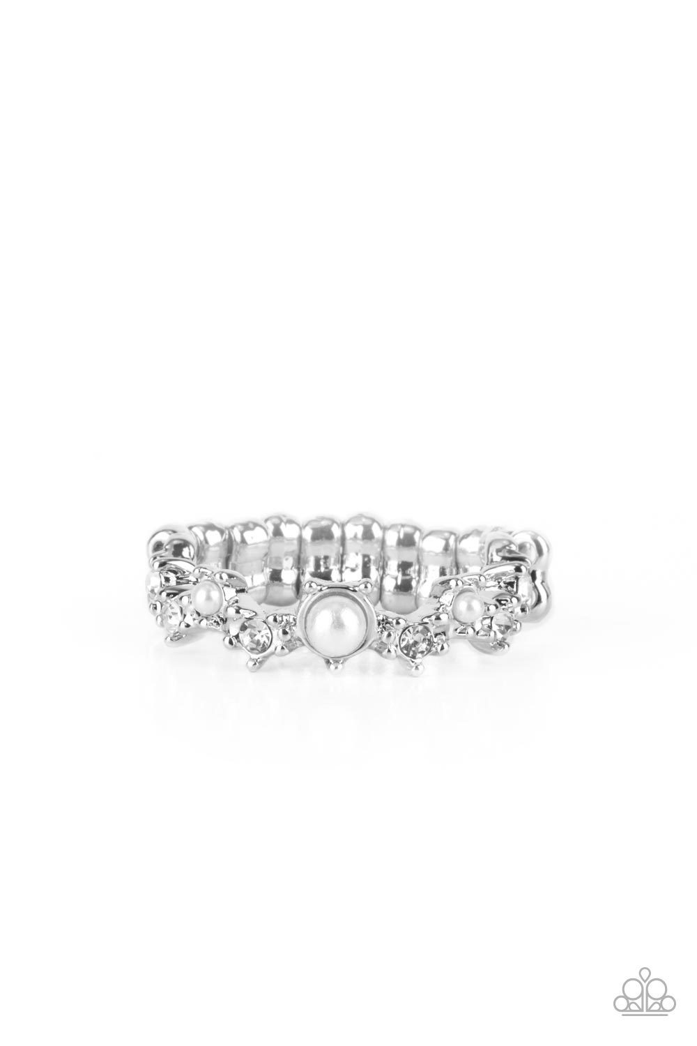 Blissfully Bella - White Dainty Ring