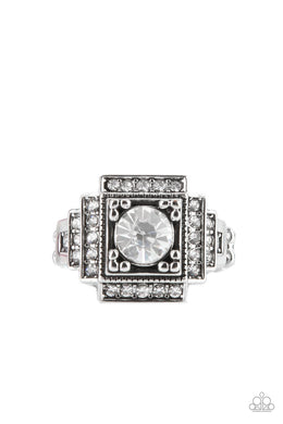 Polished Pantheon - White Dainty Ring