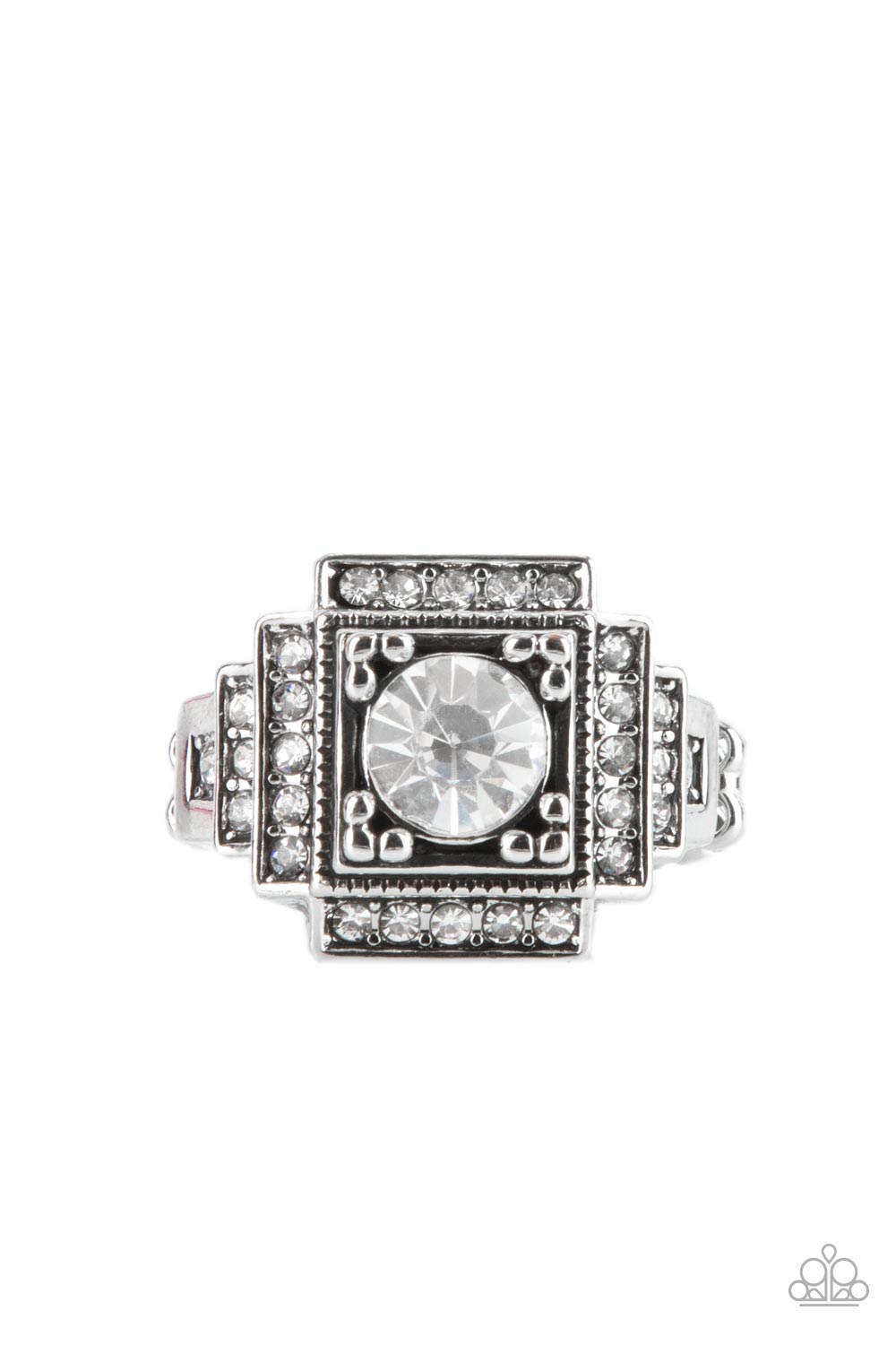 Polished Pantheon - White Dainty Ring