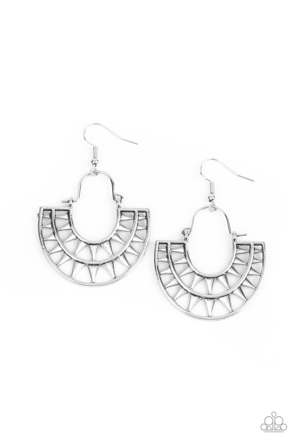 Solar Surge - Silver Earrings