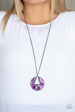 Load image into Gallery viewer, Chromatic Couture - Purple (Gunmetal) Necklace