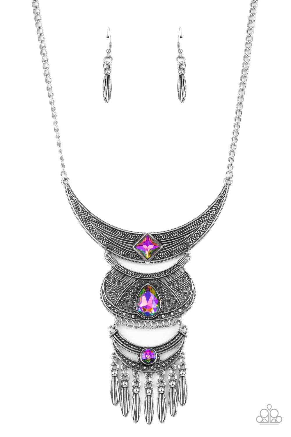 Lunar Enchantment - Multicolor Necklace