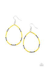 Load image into Gallery viewer, Keep Up The Good BEADWORK - Yellow Earrings