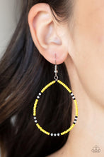 Load image into Gallery viewer, Keep Up The Good BEADWORK - Yellow Earrings