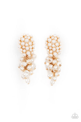 Fabulously Flattering - Gold Post Earrings