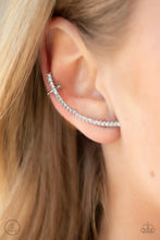 Load image into Gallery viewer, Sleekly Shimmering - White Ear Crawler Earrings